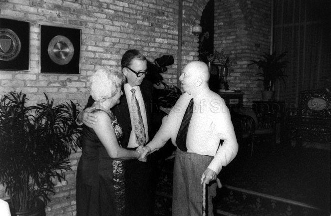 President of Singapore Girls' Sports Club Mrs Zena Tessensohn welcoming guests to the club's 50th anniversary celebration