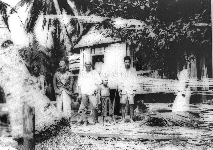Malay villagers at Ayer Gemuruh kampong district