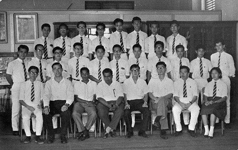 Group photograph of Buckley House members, including Captain Jeffrey Tan (seated, second from right) and Assistant House Captain Abdullah Tarmugi (second row, extreme left)
