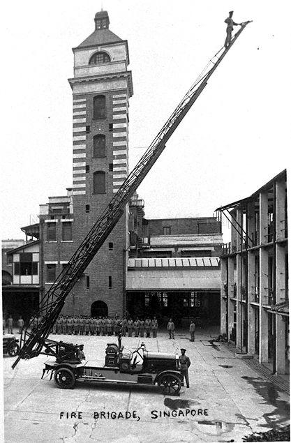 Interior of Central Fire Station at Hill Street, Singapore
