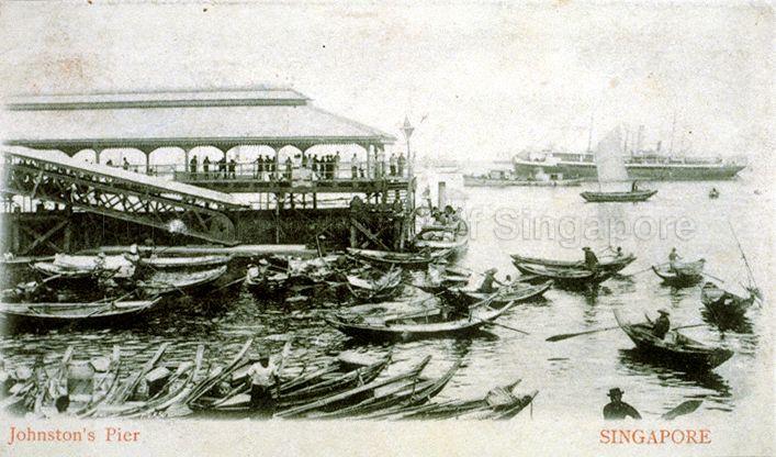 Johnston's Pier at Collyer Quay, Singapore