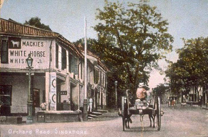 Orchard Road, Singapore, with Killiney Road on the left