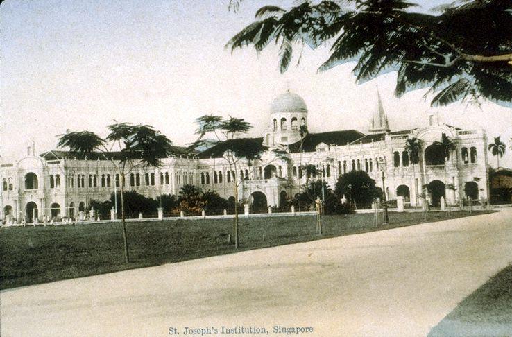 The former St Joseph's Institution (SJI) building at Bras Basah Road, Singapore. Founded in 1852, the centre block was only completed in 1867, with the side wings designed by Father Charles Benedict Nain ready in 1903. SJI moved to a larger campus at Malcolm Road in 1988, and this building has been occupied by Singapore Art Museum since 1996. 