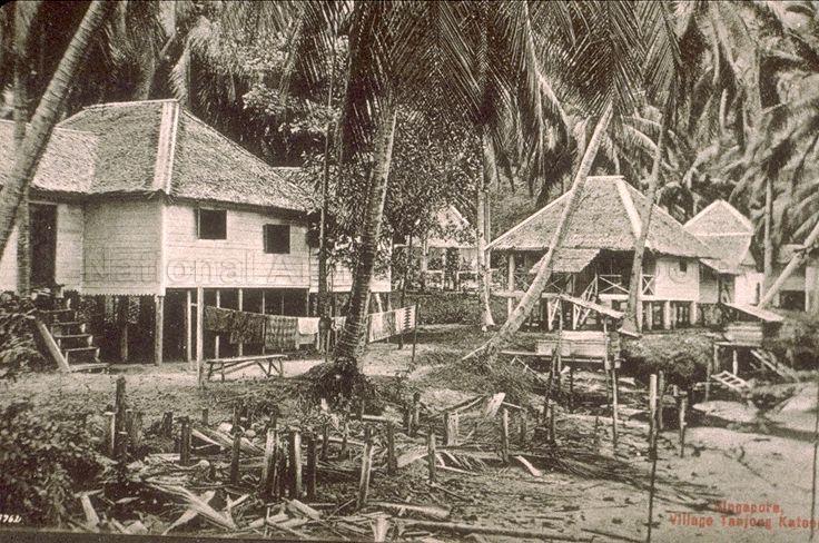 Malay village at Tanjong Katong, east coast of Singapore
