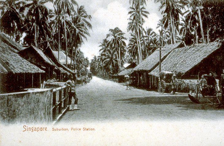 Pasir Panjang Road, near the junction with Clementi Road, with the police station on the left
