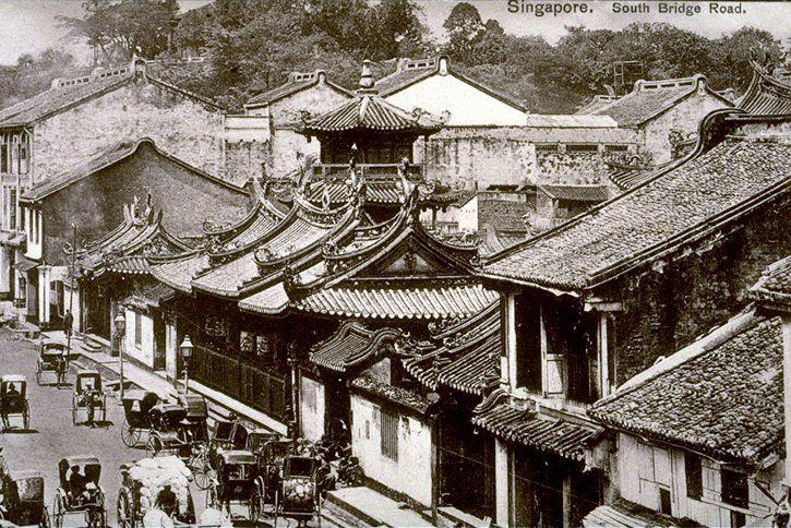 Thian Hock Keng temple at Telok Ayer Street. Built between 1839 and 1842, it is Singapore's oldest Chinese temple and was gazetted as a national monument on 28 June 1973.