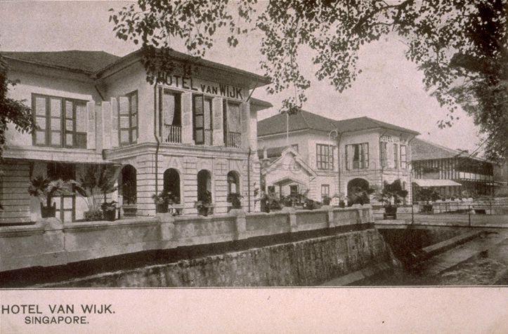 Hotel van Wijk at Stamford Road was one of the early Dutch hotels in Singapore that catered mainly to Dutch travellers. It was closed in 1931 and later demolished.