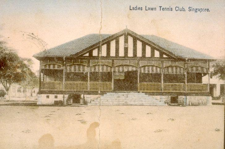 Ladies' Lawn Tennis Club at Dhoby Ghaut, Singapore. Established in 1884, the premises was acquired by the Young Men's Christian Association in 1932 when the club closed due to falling membership.