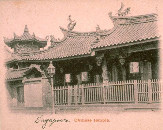 Thian Hock Keng temple at Telok Ayer Street. Built between 1839 to 1842, it is Singapore's oldest Chinese temple and was gazetted as a national monument on 28 June 1973.