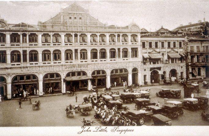 Raffles Place with view of the John Little & Company department store, Singapore