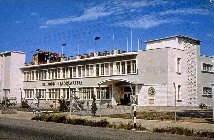 St John Headquarters at 420 Beach Road, Singapore. It was officially opened by Yang di-Pertuan Negara of Singapore, Yusof Ishak, on 24 June 1960.