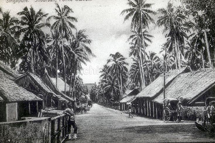 Pasir Panjang Road, near the junction with Clementi Road, with the police station on the left