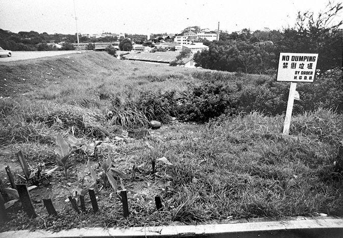 Signs placed near residential areas to discourage littering and dumping