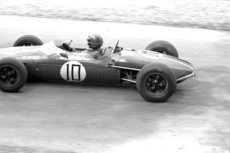 Arsenio Laurel in a 1,500cc Brabham during the Singapore Grand Prix for Cars 1966
