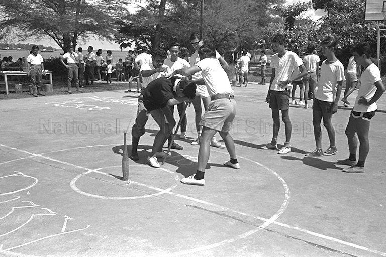 Game activities at Outward Bound School (OBS) in Pulau Ubin. 60 youths were on the island for a 17-day training course with OBS.