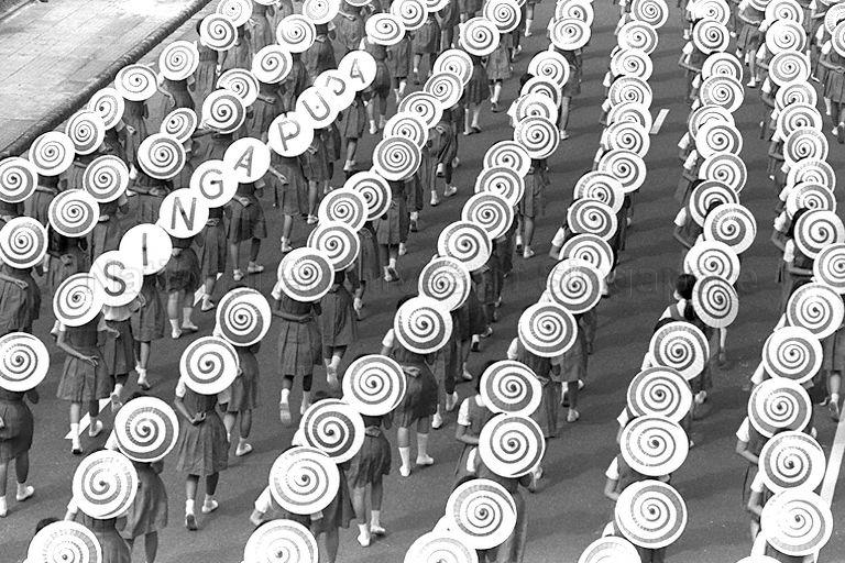 National Day Parade 1967 Rehearsal at the Padang
