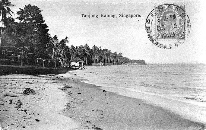Beach along Tanjong Katong on the east coast of Singapore