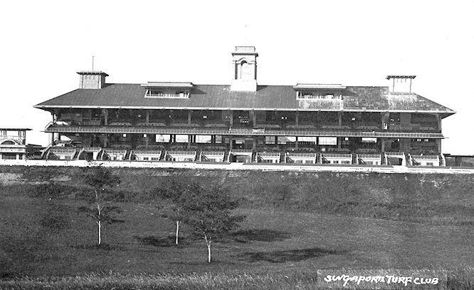 View of the grandstand at Bukit Timah Turf Club, Singapore