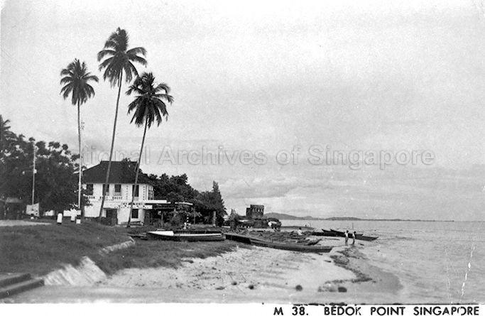 Bedok Point, Singapore, with the Bedok Rest House visible on the beach