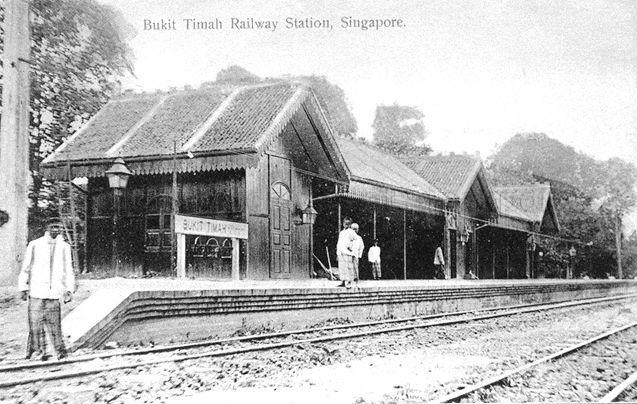 Bukit Timah Railway Station, on route from Tank Road to Kranji, Singapore. The location of this Bukit Timah Station, which was opened in 1903, was at the area of what is today Pei Hwa Avenue.
