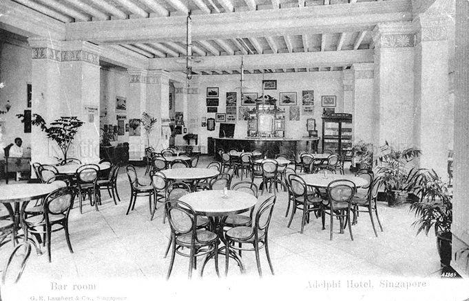 The Bar room at Adelphi Hotel, Singapore