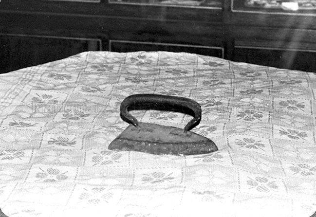 Old iron used in Chinese laundry shop in Serangoon Road