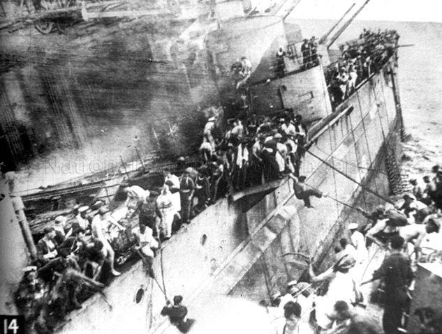 Battleship "HMS Prince of Wales" wrecked by Japanese bombing off Malaysia's Kuantan during World War II