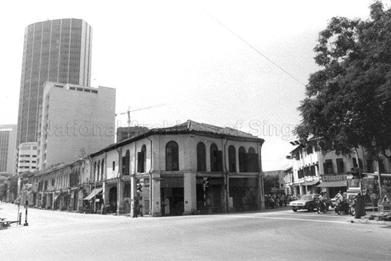 Enggor Street and Tanjong Pagar Road junction, Singapore, with Bernam Street visible in the background on right