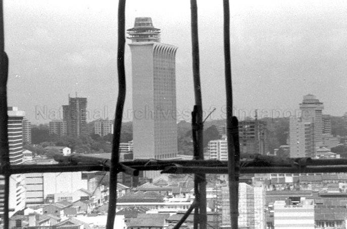 View of Orchard Road with Mandarin Hotel in the centre, Singapore