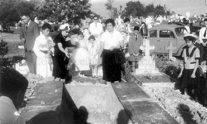 Funeral of Josephine Cornelius (nicknamed 'Baby') 69 years old.<br />Also know as Mrs Cockburn (wife of John Rutherford Cockburn) or Mrs Pereira (wife of Stephen) at Bidadari Cemetery.