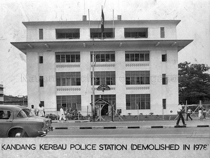 Kandang Kerbau Police Station along Serangoon Road