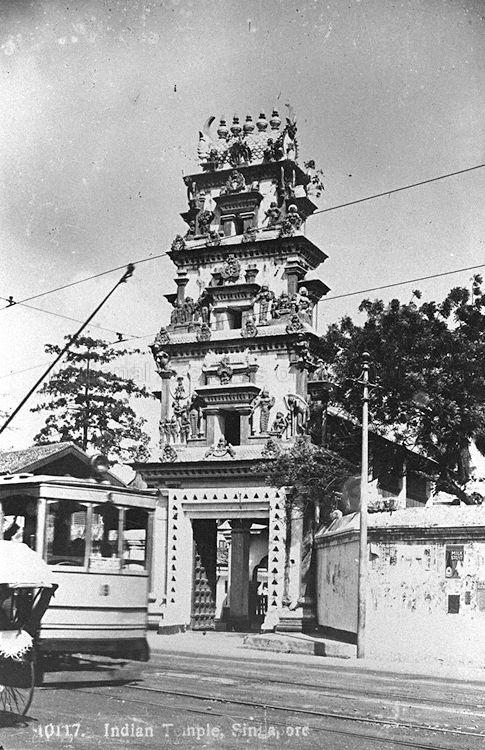 Sri Mariamman Temple at 244 South Bridge Road. Built in 1827, it is the oldest Hindu temple in Singapore