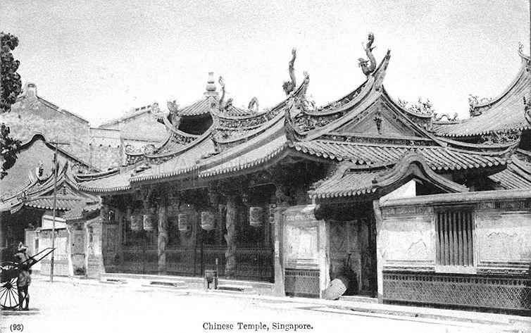 Thian Hock Keng temple at Telok Ayer Street. Built between 1839 to 1842, it is Singapore's oldest Chinese temple and was gazetted as a national monument on 28 June 1973.
