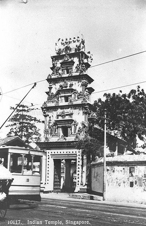 Sri Mariamman Temple at 244 South Bridge Road. Built in 1827, it is the oldest Hindu temple in Singapore