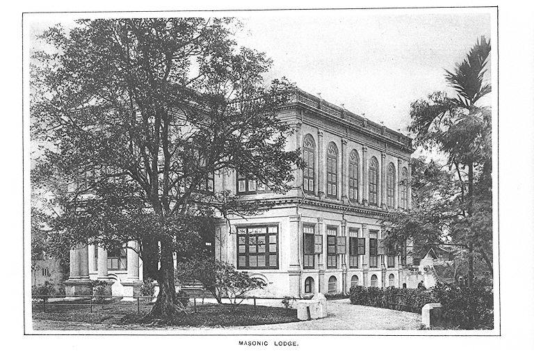 Masonic Hall, also called the Freemasons' Hall, at 23A Coleman Street. It was erected in 1879 and consecrated in 1886.