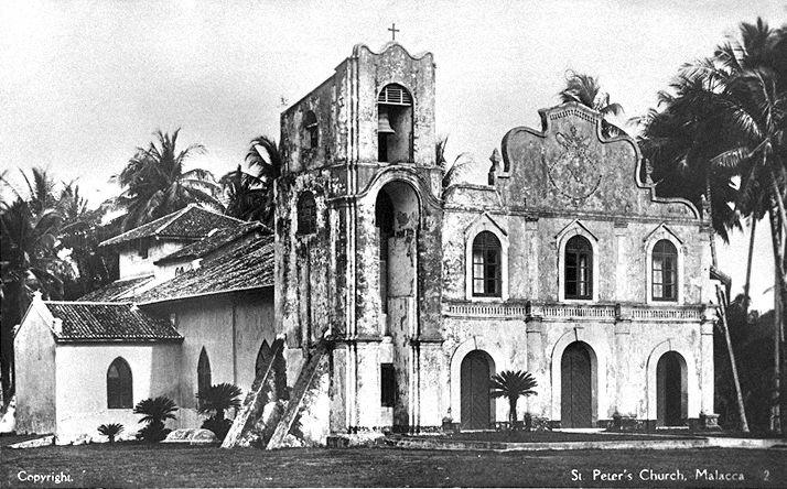 St Peter's Church at 166 Jalan Bendahara, Malacca. The church was built in 1710 on land donated by Dutchman Franz Amboer.