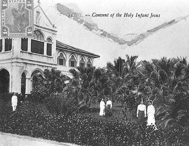 Convent of the the Holy Infant Jesus at Jalan Sultan Idris Shah (formerly Brewster Road), Ipoh, Perak. Founded in 1907, the school is now known as Sekolah Menengah Kebangsaan (SMK) Convent Ipoh.
