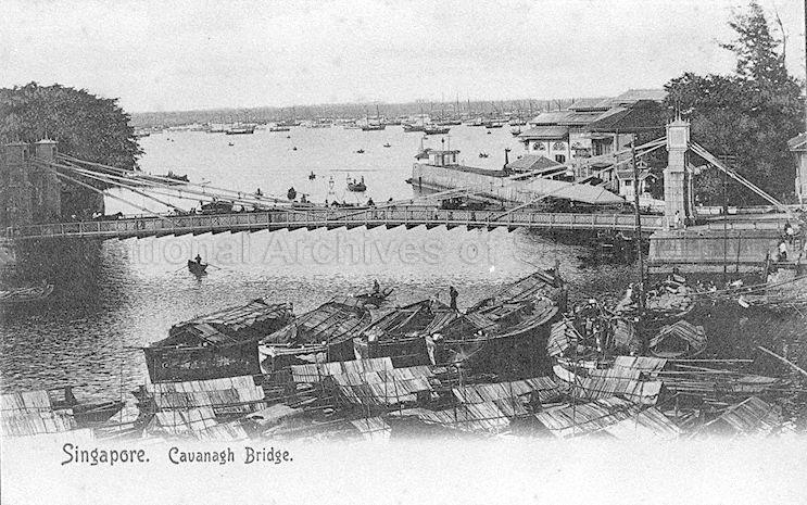 Cavenagh Bridge, Singapore, was first named Edinburgh Bridge to commemorate visit by Duke of Edinburgh in 1869 and later renamed to honour Colonel William Orfeur Cavenagh, Governor of the Straits Settlements (1859-1867)