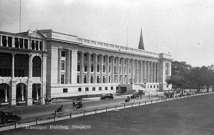 The Municipal Building, Singapore, which was renamed City Hall in 1951