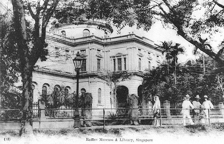 The Raffles Museum and Library (now known as National Museum of Singapore) at Stamford Road
