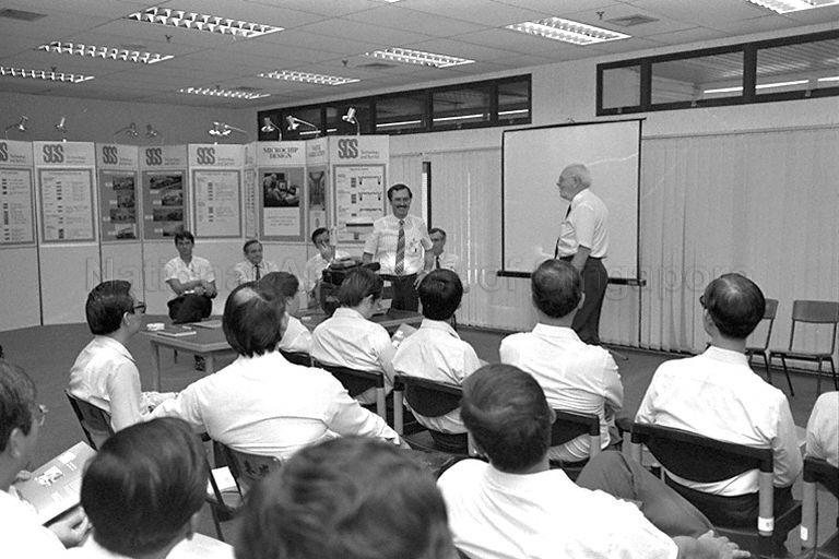 Picture of SGS Semi-Conductor Pte Ltd at 28 Ang Mo Kio Industrial Park 2. This is a picture taken during the visit of Minister of State for Education and for Communications and Information Dr Tay Eng Soon.