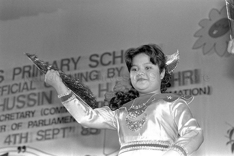 A performance at the opening of Eunos Primary School.