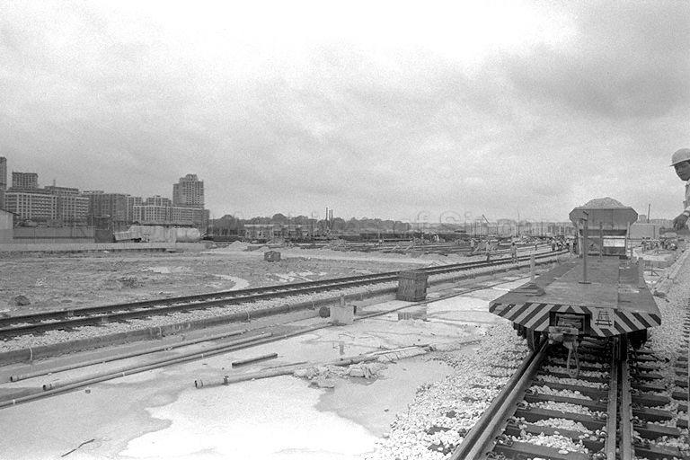 The completed two-kilometre test track at Bishan Depot