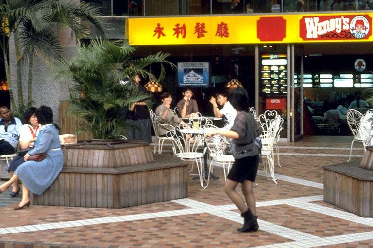 Wendy's Restaurant, an American fast food chain, at Far East Plaza, Scotts Road. This is the first Wendy's Restaurant in Singapore which opened in 1983. 