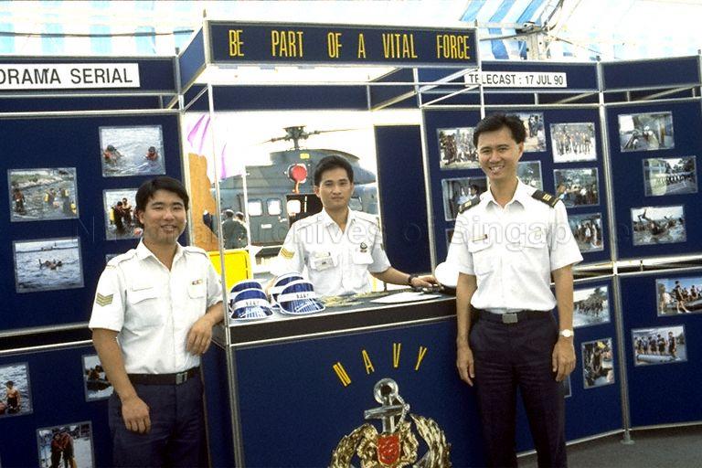 Navy booth at Singapore Armed Forces (SAF) exhibition