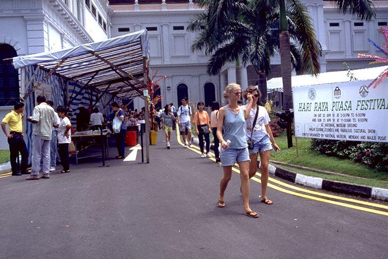 Outdoor stalls at Hari Raya Puasa Festival at National