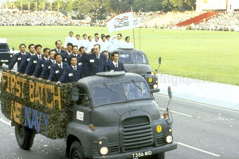 National Day Parade 1990 Rehearsal at the Padang -- Singapore Armed Forces (SAF) veterans