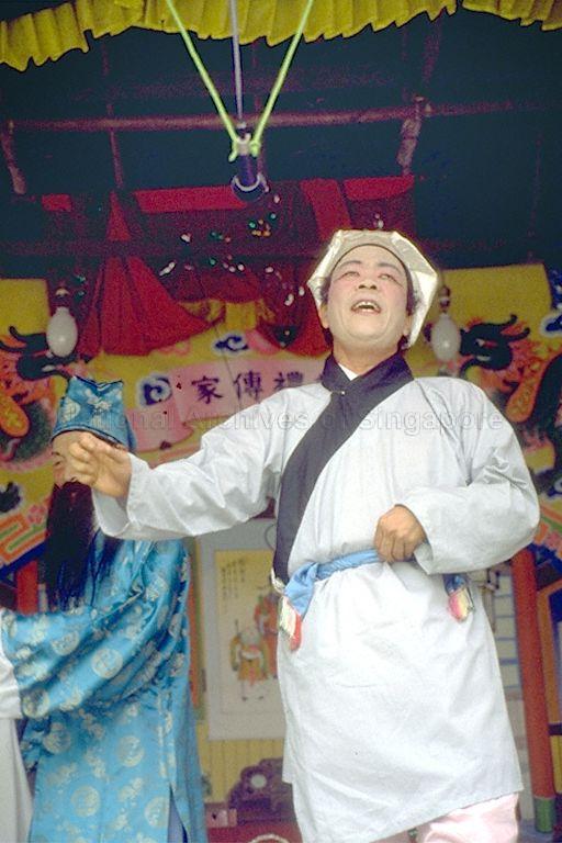 The Hokkien opera was part of the celebration for the patron deity Nanhai Guanyin organised by é †é¢¨å£‡ at Chin Chew Street.