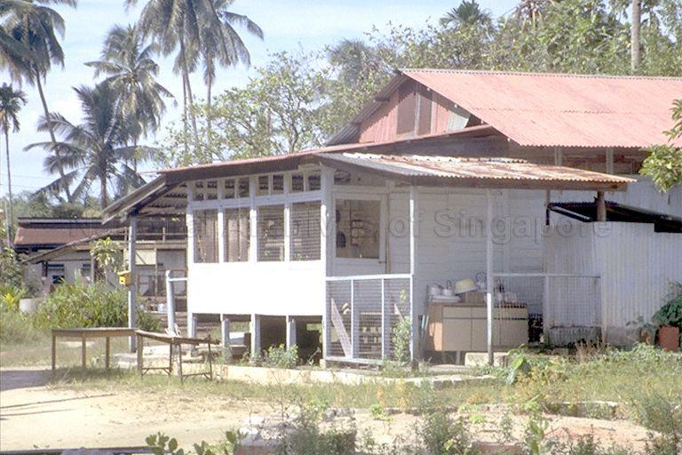 View of surau (prayer hall) at Kampong Mandai Kechil