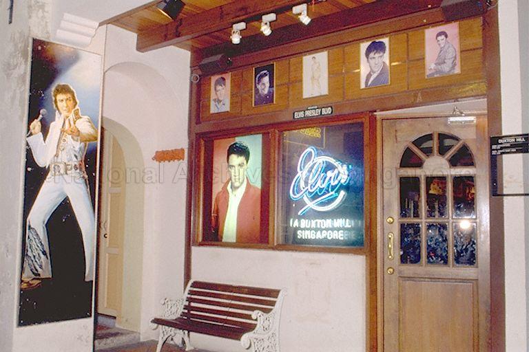 The frontage of Elvis Pub at Duxton Hill.